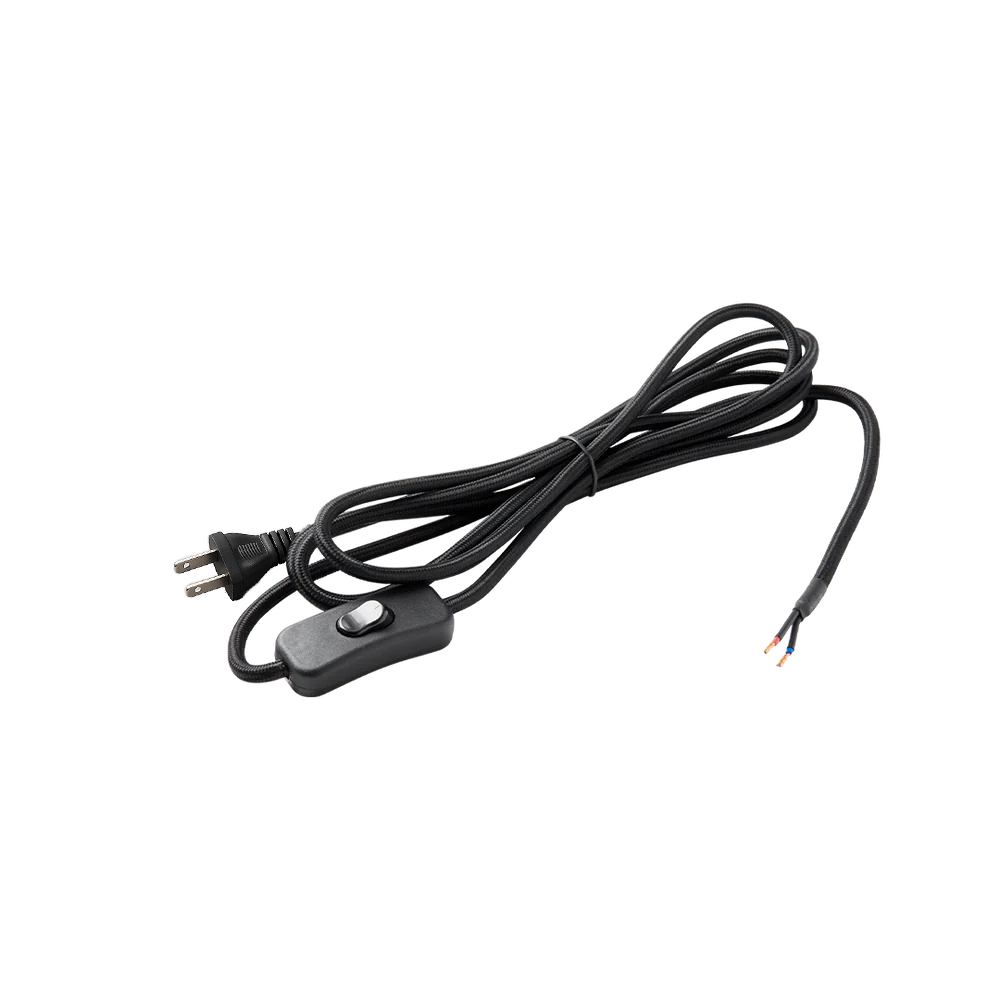 Cable Kit (US), black with on/off switch