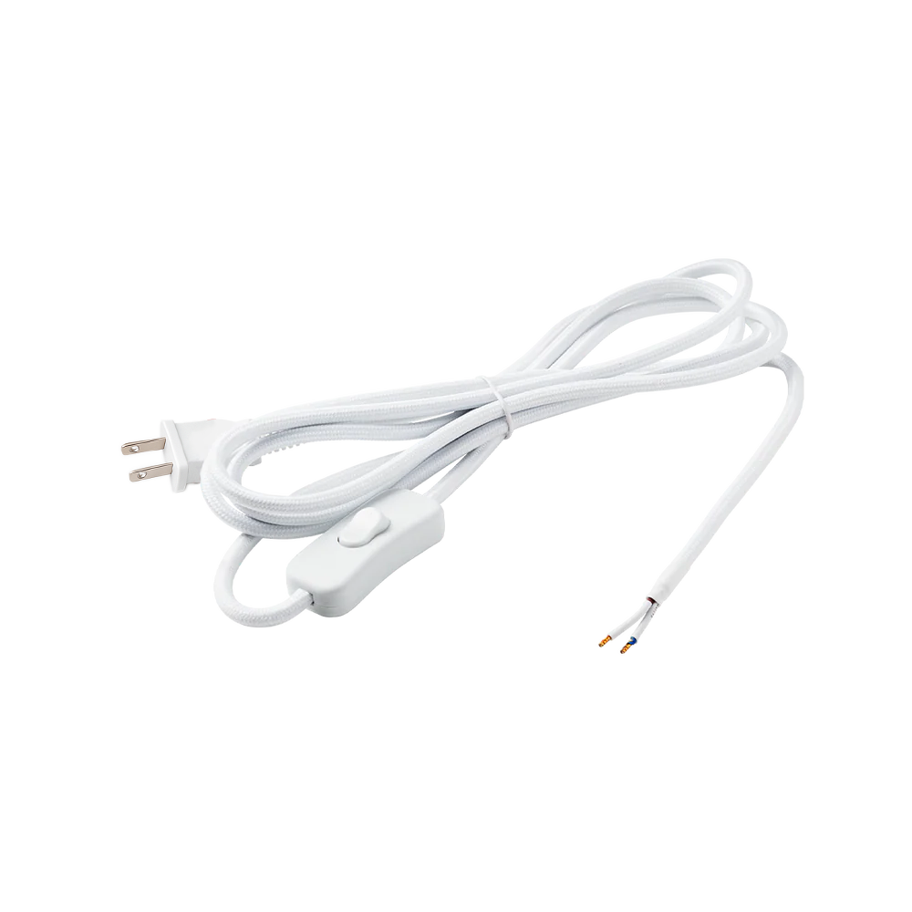 Cable Kit (US), white with on/off switch