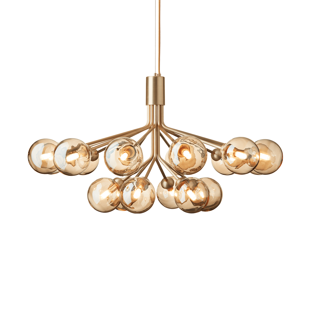 Apiales 18 (US), brushed brass / gold