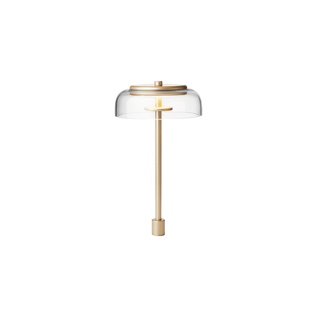 Blossi In-set Small (US), nordic gold / clear