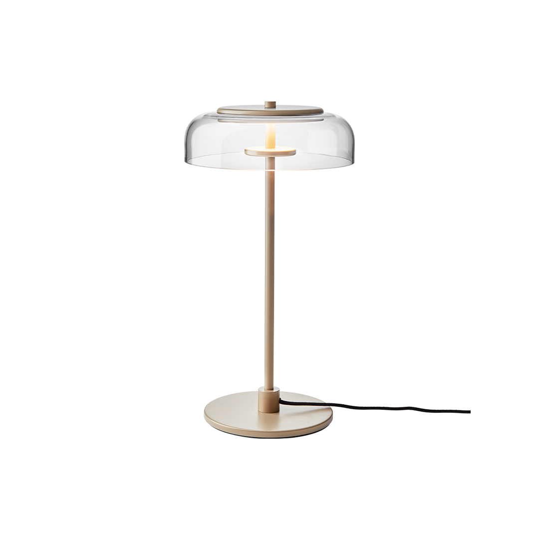 Blossi Table (US), nordic gold / clear