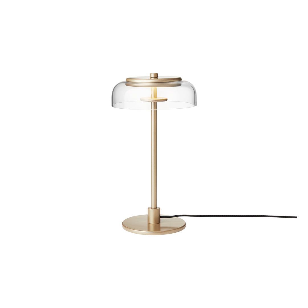 Blossi Table Small (US), nordic gold / clear