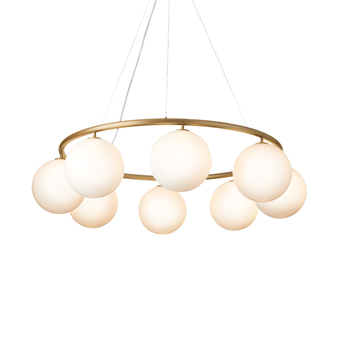 Miira 8 Circular (US), brass / opal